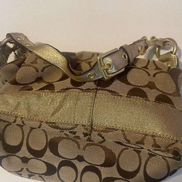 Coach Mini Bag with Metallic Stripe. - Picture 1 of 5